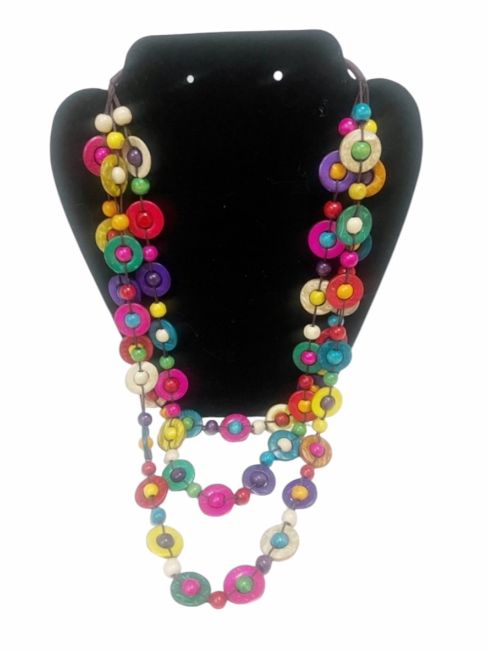 Shell Wood Necklace Coconut Bead Pendant Women Bohemian Jewelry Beaded Necklace